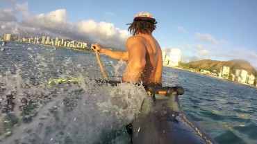 V1 Surfing Off Waikiki